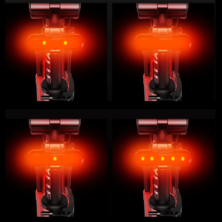 Bicycle USB Rechargeable Taillight LED Tail Lamp (Blue Light) - Image 12