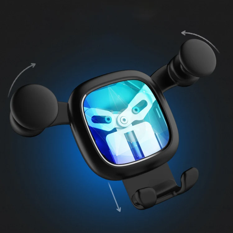 Big Eyes Pattern Gravity Cartoon Air Vent Car Mount Phone Holder(Black) - Image 7