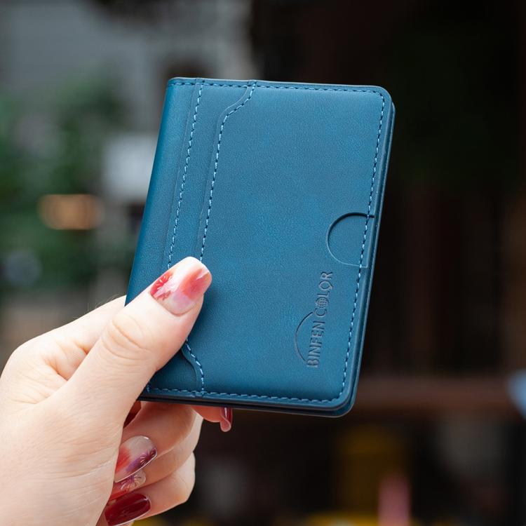BINFEN COLOR BFK39 Calf Texture Vegan Leather Magnetic Wallet Card Holder(Green) - Image 8