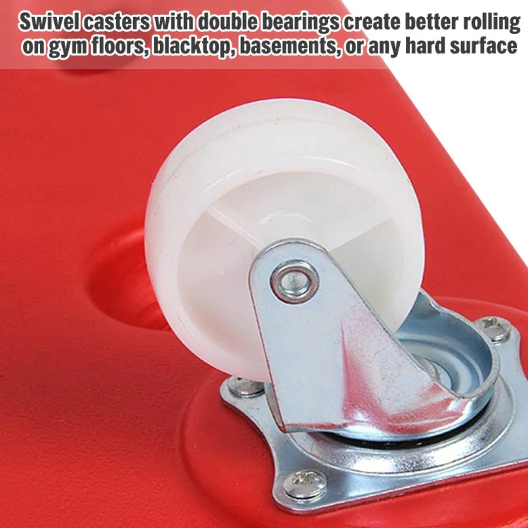 Blow Molding Red One Children Square Four-wheel Scooter Balance Training Equipment - Image 4
