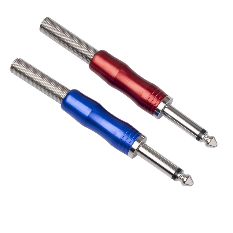 BLS01 DIY Soldering 6.35mm Mono Guitar Audio Cable Plug(Red) - Image 5