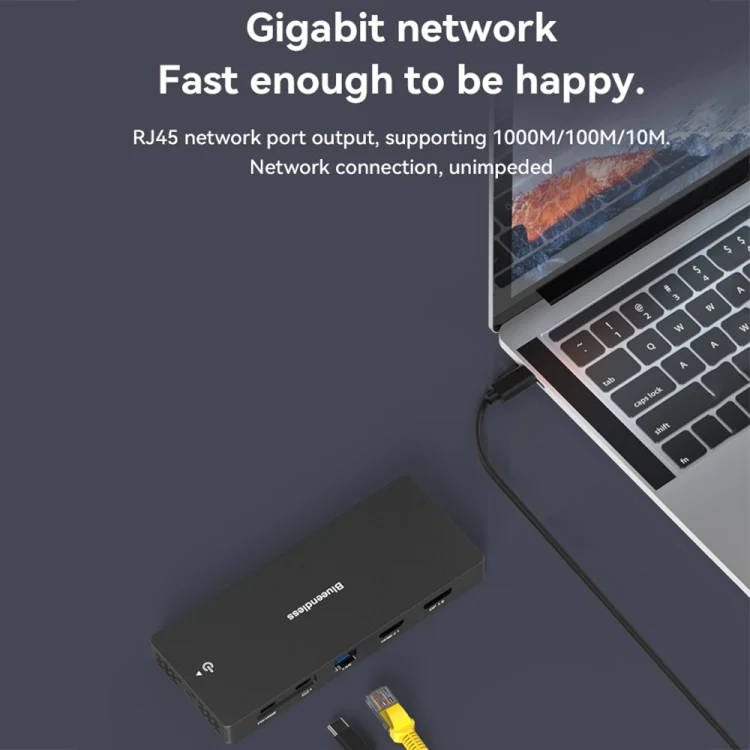 Blueendless 12-In-1 HD Multifunctional Docking Station 10Gbps Splitter With Switch(8K+4K HDMI x 2) - Image 10