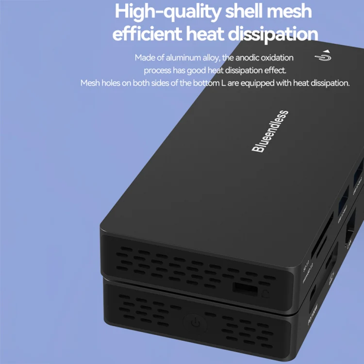 Blueendless 12-In-1 HD Multifunctional Docking Station 10Gbps Splitter With Switch(8K+4K HDMI x 2) - Image 13