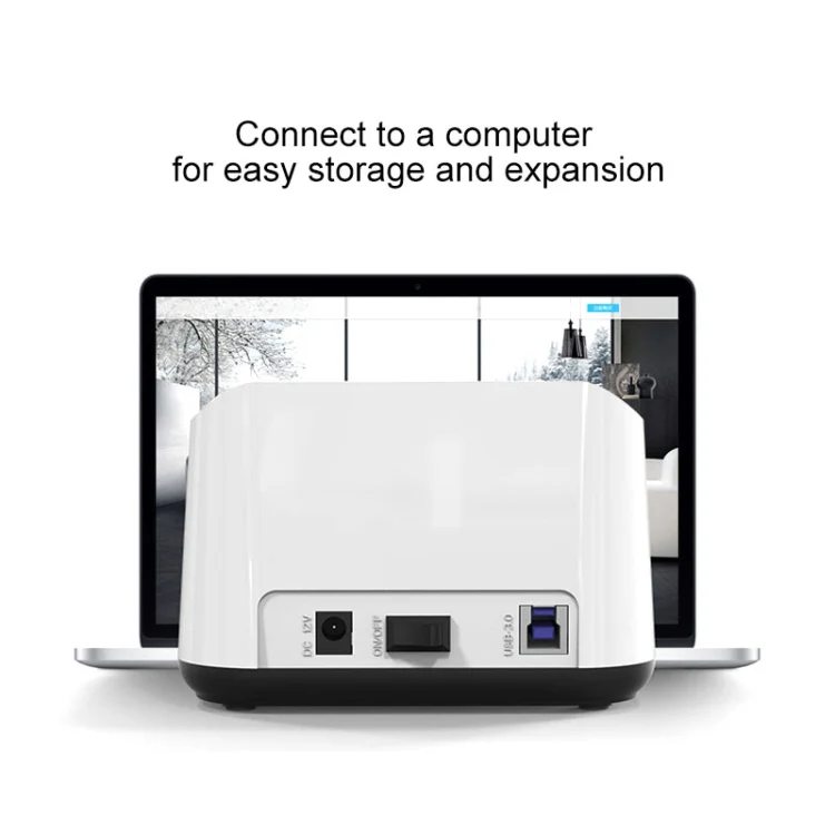 Blueendless 2.5 / 3.5 inch SATA USB 3.0 2 Bay Hard Drive Dock (EU Plug) - Image 9