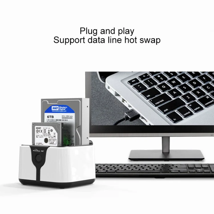 Blueendless 2.5 / 3.5 inch SATA USB 3.0 2 Bay Hard Drive Dock (US Plug) - Image 13