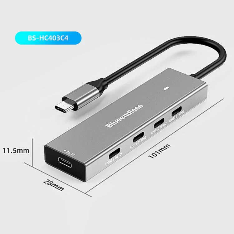 Blueendless 5 In 1 10Gbps High-Speed Computer/Mobile Phone Converter/Extension Splitter, Interface: Type-C 3.2 x 4 - Image 2