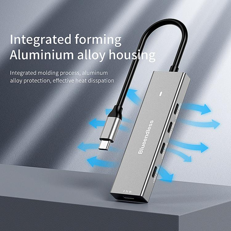 Blueendless 5 In 1 10Gbps High-Speed Computer/Mobile Phone Converter/Extension Splitter, Interface: USB 3.2 x 2+Type-C 3.2 x 2 - Image 6