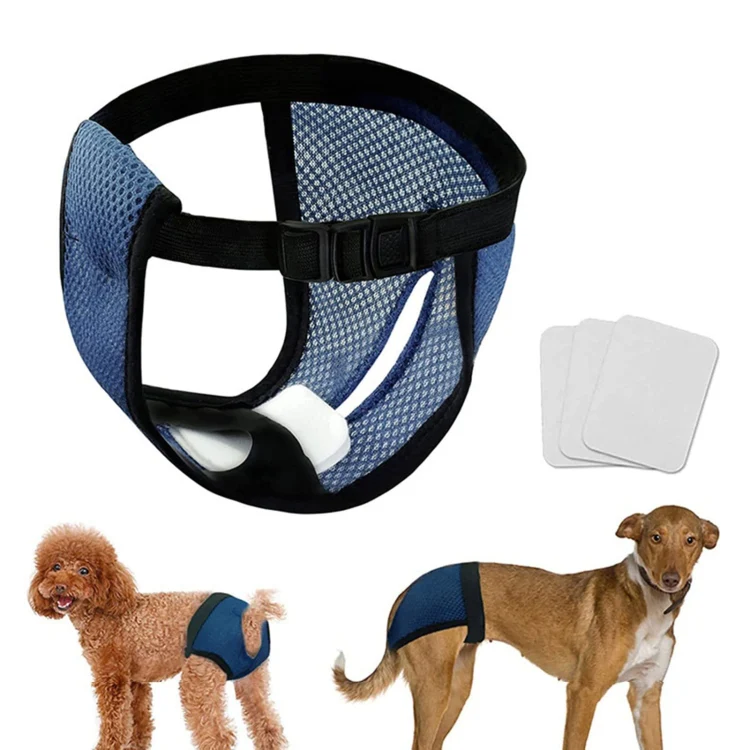 Breathable Dog Physiological Pants Menstrual Pants Anti-harassment Sanitary Pants Black XL: 50-59cm - Image 2