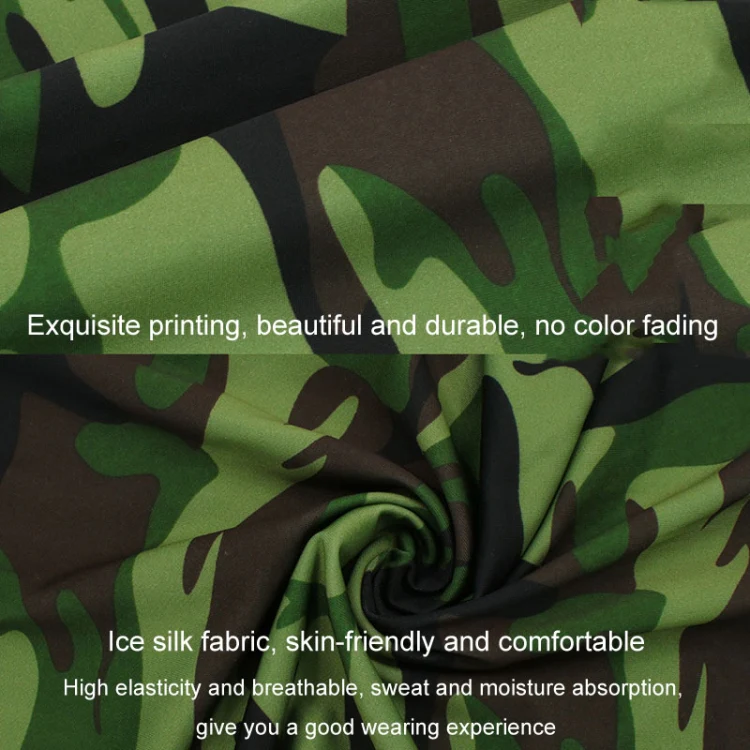 Breathable Sunscreen Silk Scarf Outdoor Fishing Neck Sleeve Cycling Mask Sports Headgear, Size: Average(Camouflage Gray) - Image 6