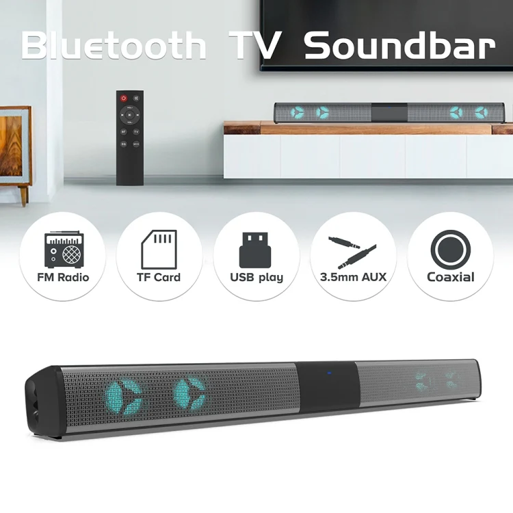 BS-28E RGB Colorful Atmosphere Light Bluetooth Speaker - Image 8