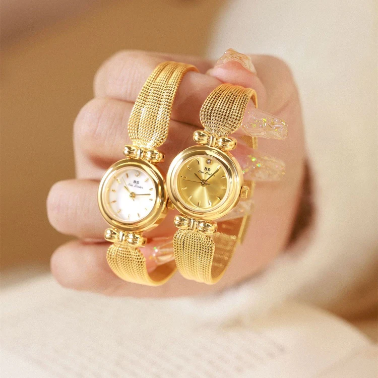 BS Bee Sister 22mm Retro Female Wrist Watch with Stainless Steel Mesh Butterfly Design Strap(Classic Silver) - Image 3