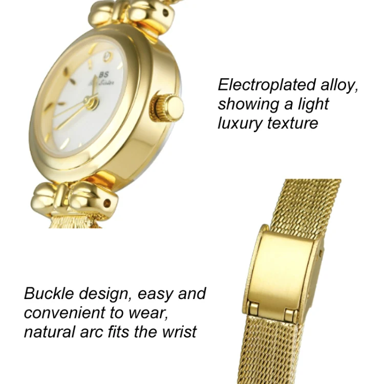 BS Bee Sister 22mm Retro Female Wrist Watch with Stainless Steel Mesh Butterfly Design Strap(Classic Silver) - Image 6