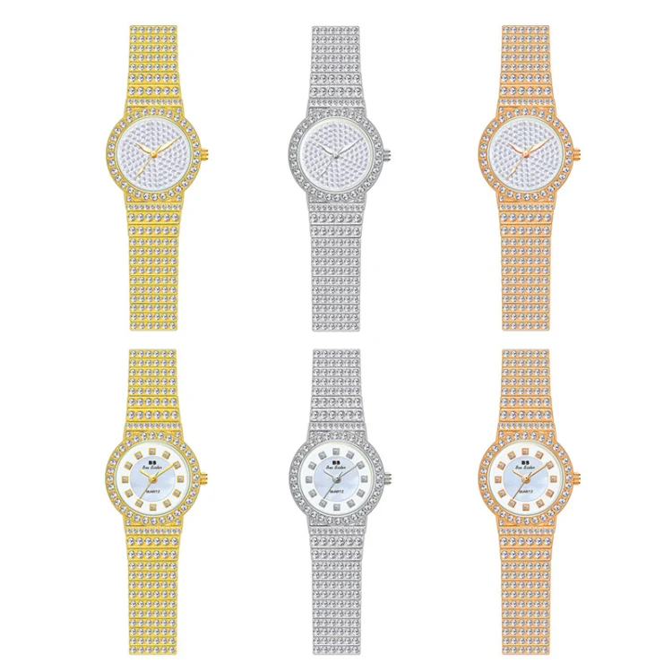 BS Bee Sister FA1101 Women Chain Watch Starry Diamonds Wrist watch(Rose Gold Diamonds Surface) - Image 2