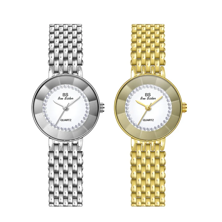 BS Bee Sister FA1199 Round Dial Edge Glass Ladies Watch(Silver) - Image 2