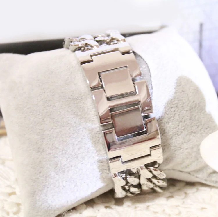 BS Bee Sister FA1329 Double Link Niche Roman Numeral Dial Ladies Watch(Rose Gold) - Image 5