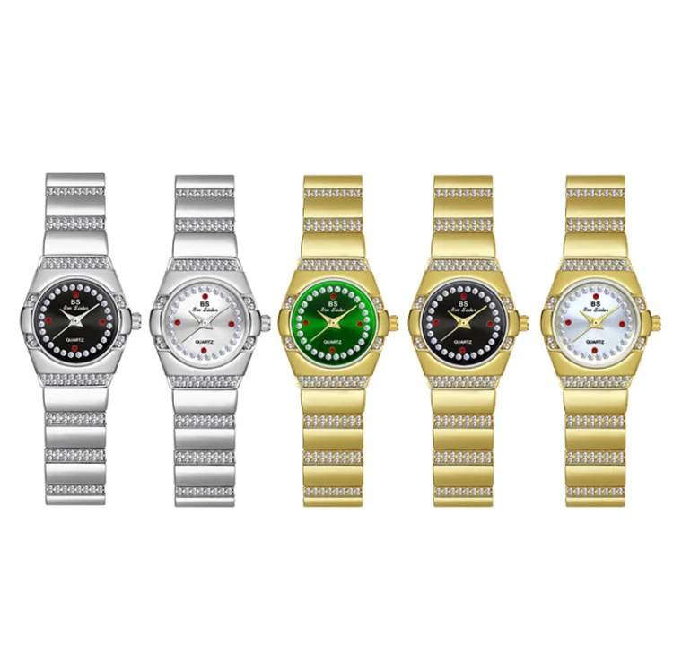 BS Bee Sister FA1647 Classic Ladies Watch Diamond Wrist Watch(Golden Black) - Image 2