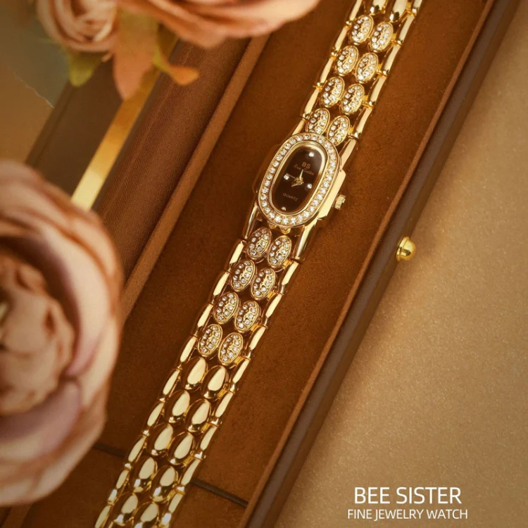 BS Bee Sister Stainless Steel Ladies Bracelet Watch Diamond Wristwatch(Classic Silver) - Image 4