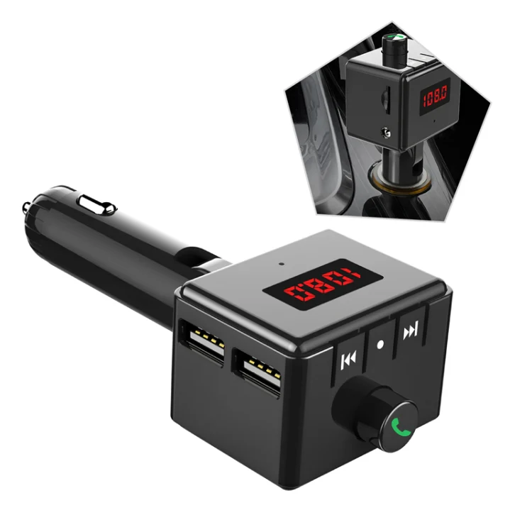 BS6 Wireless Car Bluetooth Aux Interface MP3 Player Swivel USB Port Charger - Image 3