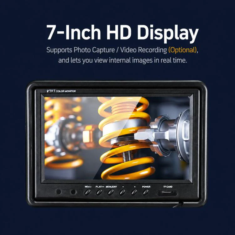 BS70F Industrial Pipeline Endoscope Sewer Pipe Wall Inspection Detector Waterproof HD Camera, Length: 50m - Image 2
