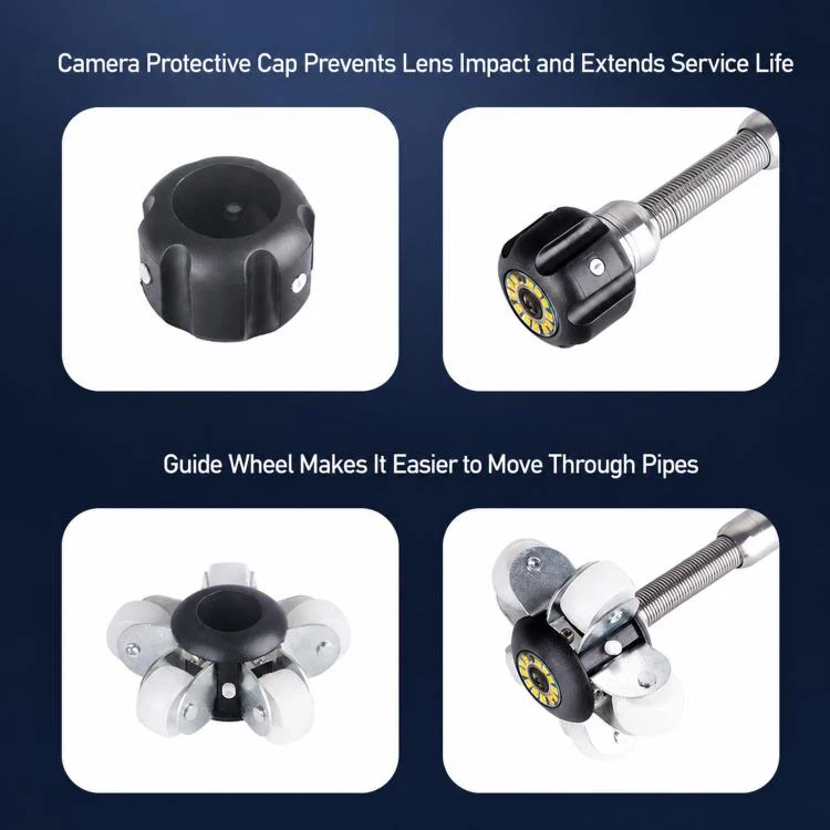 BS70F Industrial Pipeline Endoscope Sewer Pipe Wall Inspection Detector Waterproof HD Camera, Length: 50m - Image 4
