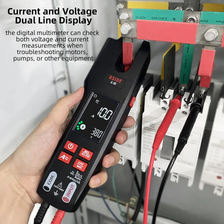BSIDE U6 AC/DC Clamp-on Infrared Temperature Measurement Multimeter - Image 6