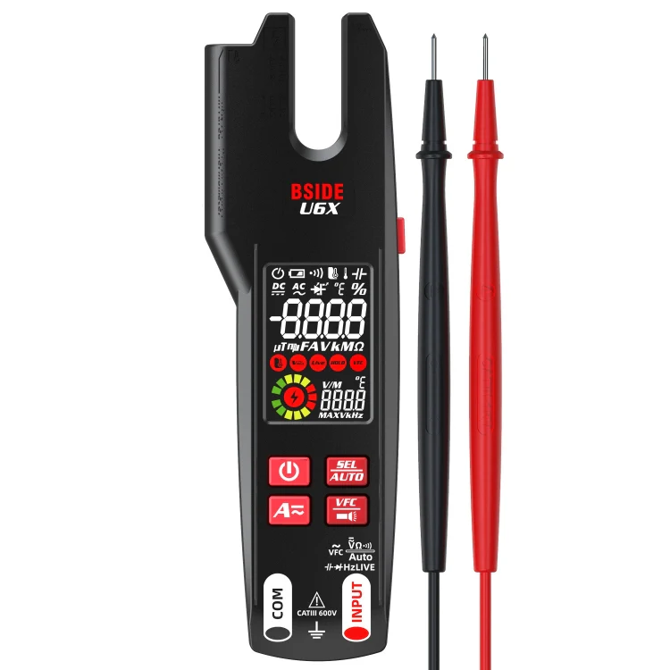 BSIDE U6X AC/DC Clamp-on Infrared Temperature Measurement Multimeter