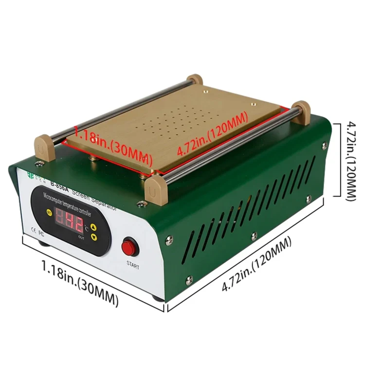 BST-B-856A AC 220V Electrical Vacuum Pump LCD Screen Separator, EU Plug - Image 2