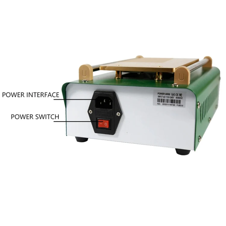BST-B-856A AC 220V Electrical Vacuum Pump LCD Screen Separator, UK Plug - Image 3
