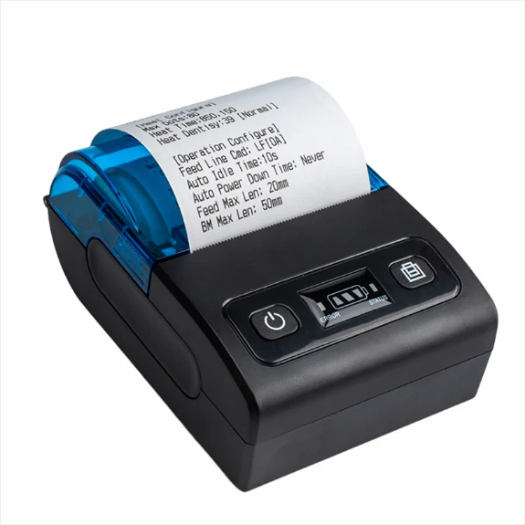 BT-582 58mm Type-C + Bluetooth Portable Thermal Printer(EU Plug) - Image 2