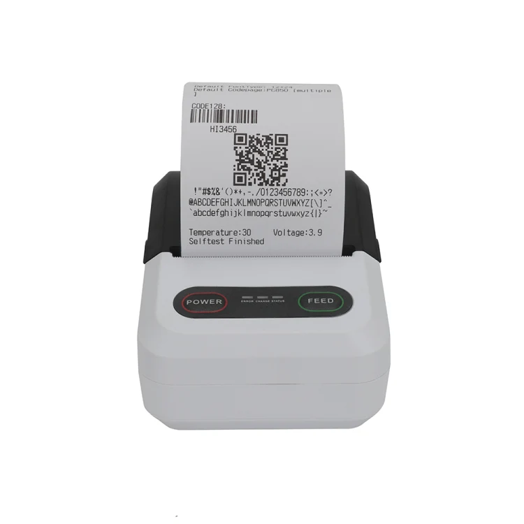 BT-583 58mm USB-C/Type-C + Bluetooth Portable Thermal Printer, Specification:EU Plug(Blue White) - Image 2