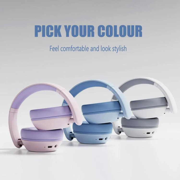 BT08C Bluetooth Wireless Full-Cover Headphone for Children(Blue) - Image 2