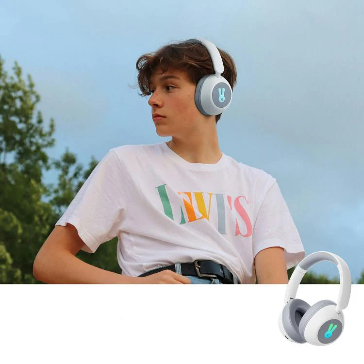 BT08C Bluetooth Wireless Full-Cover Headphone for Children(Purple) - Image 7