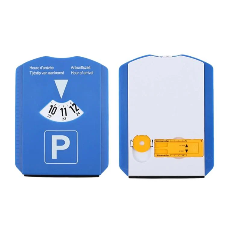 BY-1865 European Car Temporary Parking Sign Snow Shovel Multifunctional Parking Timer, Style: 1 Coin + Tread Scale