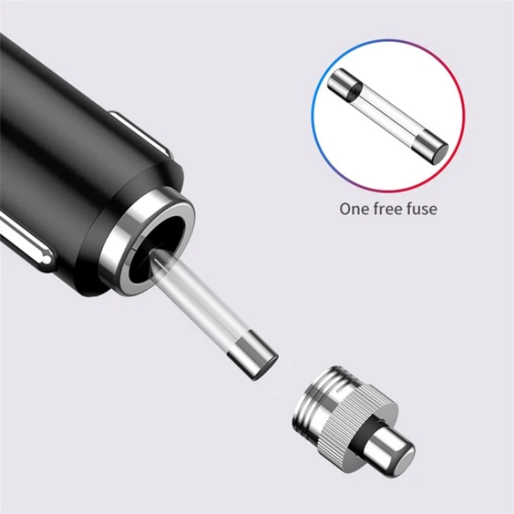 C06Q Dual USB + Type-C Cigarette Lighter PD 18W / QC3.0 Fast Charging Car Charger - Image 5