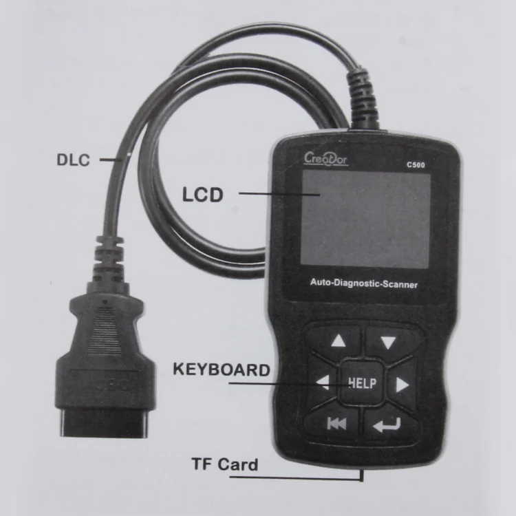 C500 Code Scanner 320*240 Pixel Display Car Scanner  Fault Code Reader Scanner Update Online Automotive Diagnostic Tool, Support SD card - Image 7