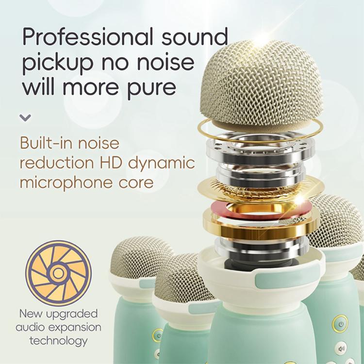 C60 Mini Bluetooth-compatible Karaoke Speaker with Piano Keyboard and Wireless Microphone(Yellow) - Image 5