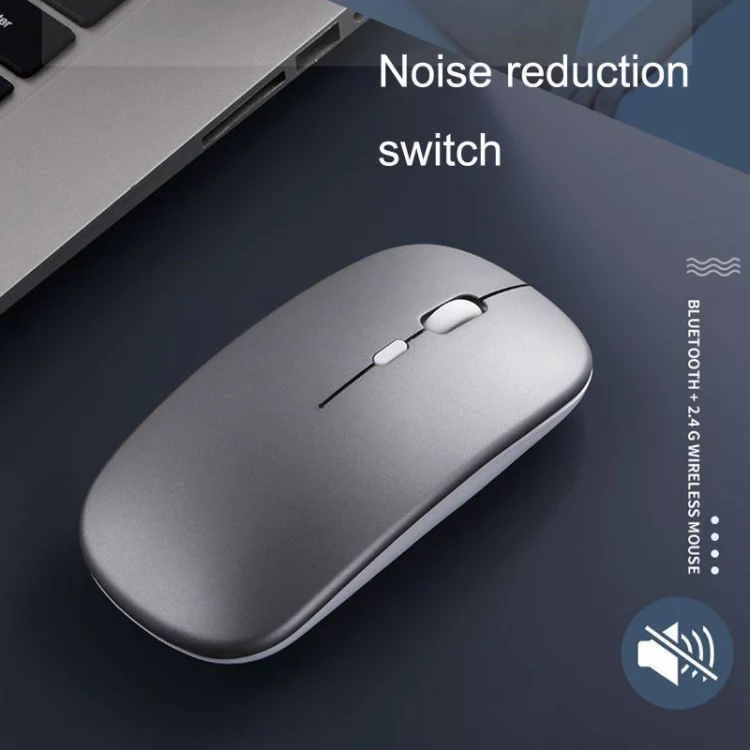C7002 2400DPI 4 Keys Colorful Luminous Wireless Mouse, Color: 2.4G Rose Gold - Image 6