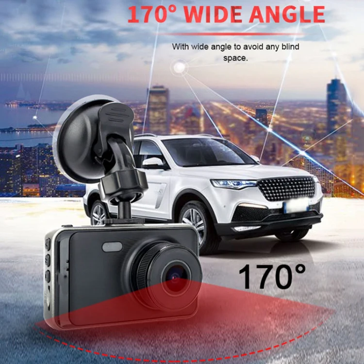 C900 3 Inch 1080P HD Dual-lens Motion Detection Driving Recorder - Image 5