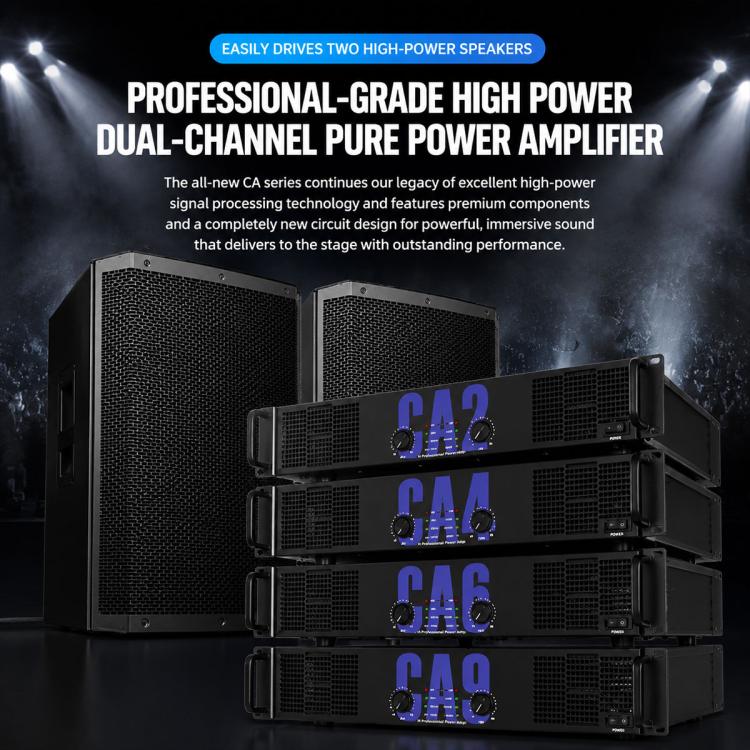 CA12 2000W Stage Dual-Channel Pure Audio Power Amplifier(US Plug) - Image 3