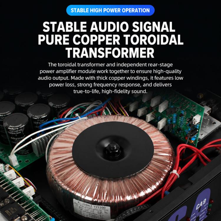 CA50 3600W Stage Dual-Channel Pure Audio Power Amplifier(US Plug) - Image 10