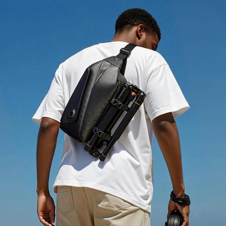 Camera Sling Chest Bag Multifunction Photography Shoulder Bag, Size:30 x 9.5 x 17cm(Grey) - Image 13