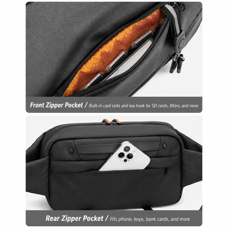 Camera Sling Chest Bag Multifunction Photography Shoulder Bag, Size:30 x 9.5 x 17cm(Grey) - Image 8