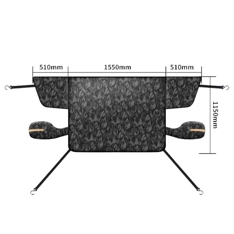 Camouflage Thickened Windproof Car Snow Shield Magnetic Windshield Snow & Sun Cover, Size: Large - Image 2