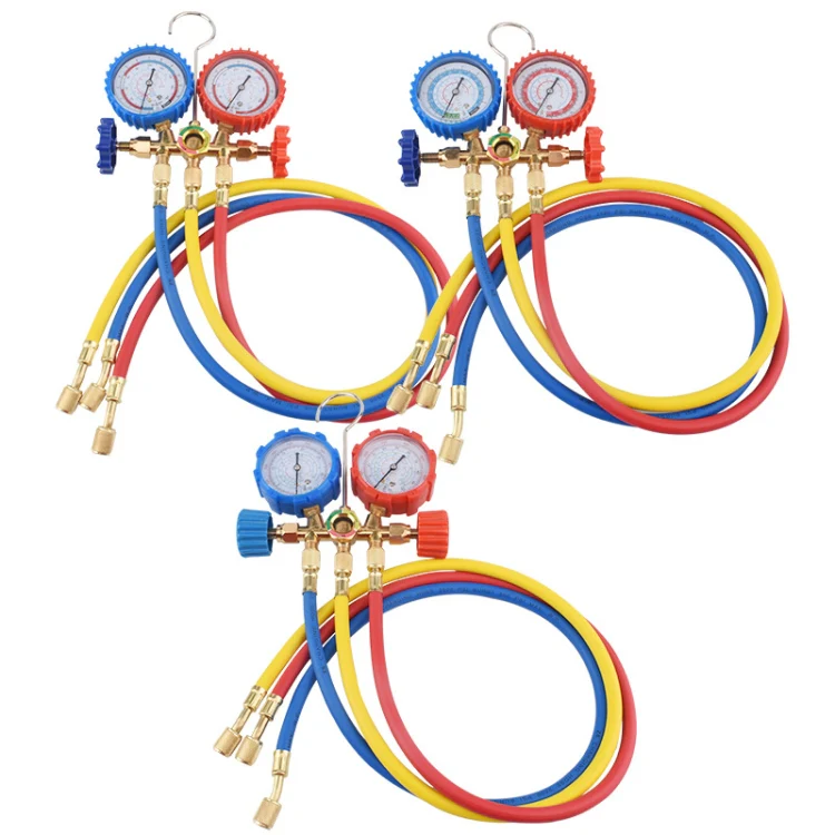Car Air Conditioning Refrigeration Fluoridation Double Meter Valve(A) - Image 5