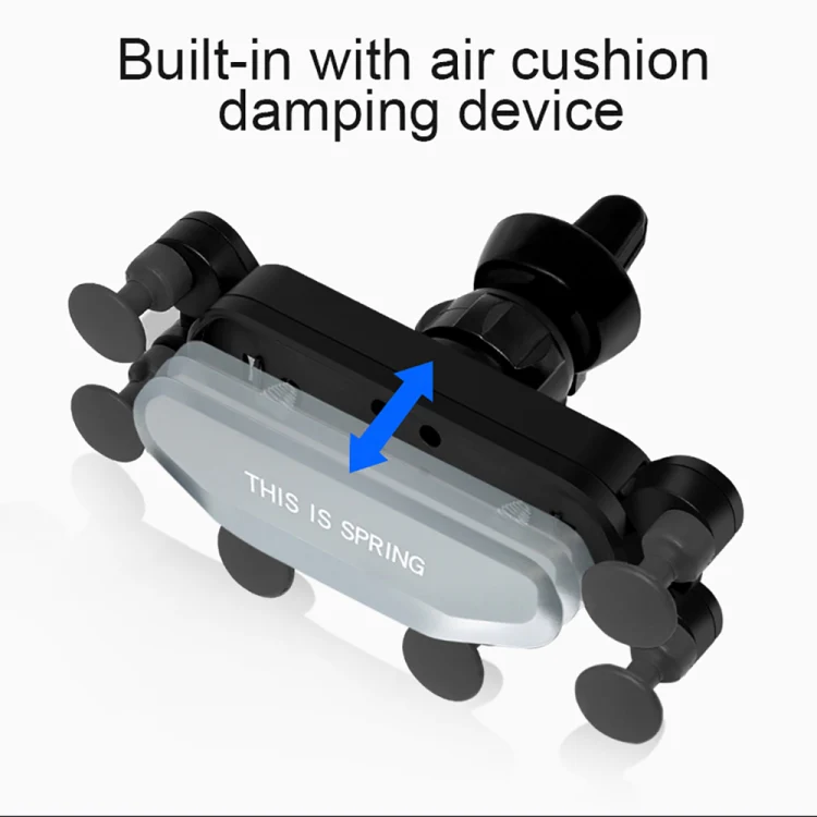 Car Air Outlet Six-claw Gravity Mobile Phone Holder Bracket (Black) - Image 4