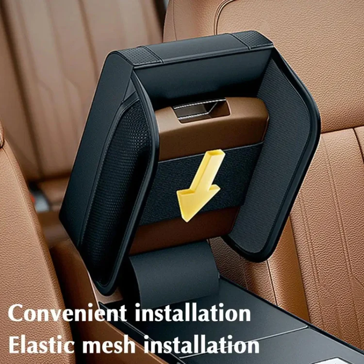 Car Armrest Box Heightening Pad Memory Foam Elbow Support(Black) - Image 6