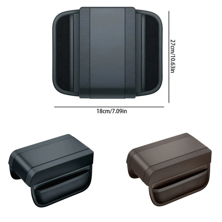 Car Armrest Box Heightening Pad Memory Foam Elbow Support(Dark Brown) - Image 2