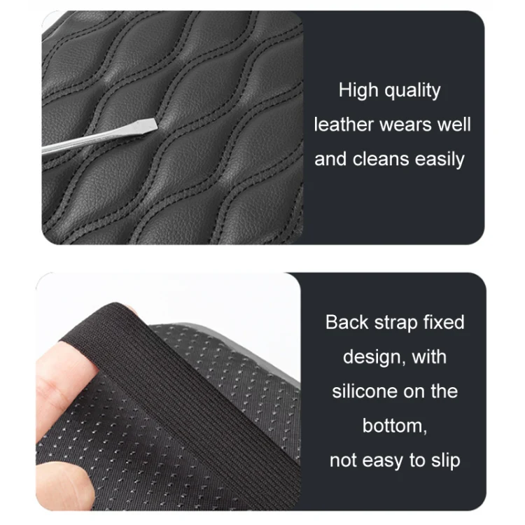 Car Armrest Box Leather Storage Heightening Pad(Gray) - Image 4