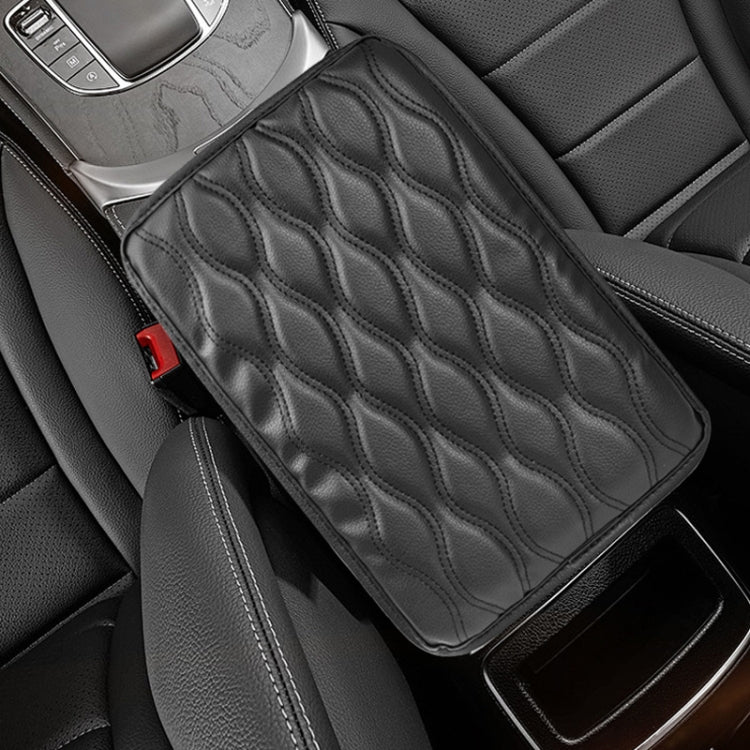 Car Armrest Box Leather Storage Heightening Pad(Red) - Image 7
