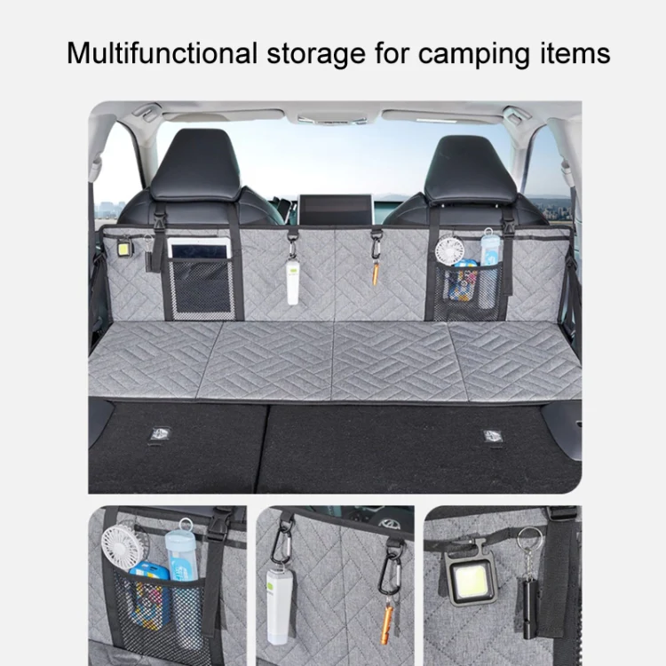 Car Camping Bed Folding Board SUV Rear Row Extension Board For Tesla, Color: Gray - Image 6